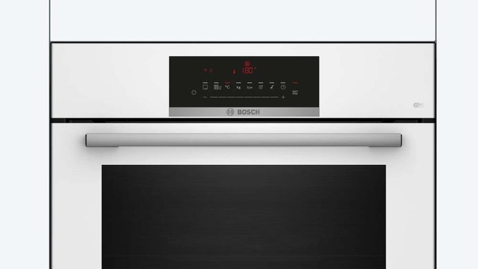 Bosch Духовой шкаф электрический, 66л, A, дисплей, конвекция, білий HBJ559YW6R фото