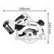 Дискова пила акумуляторна Bosch GKS 18V-57 без акумулятора 06016A2200 06016A2200