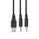 Гарнитура игровая 2E GAMING HG340, mini-jack/dual 3.5mm, RGB, 2м, чёрный 2E-HG340BK