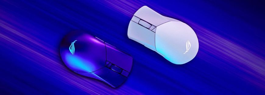 ASUS Мышь ROG Gladius III AimPoint RGB USB/WL/BT White 90MP02Y0-BMUA11 фото