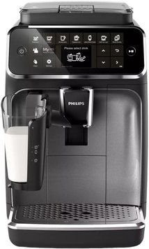 Philips Кавомашина Series 4400 LatteGo, 1.9л, зерно+мелена, автомат.капуч, дисплей, авторецептів -8, чорний (376903) EP4346/71 фото