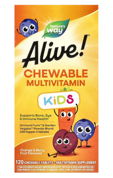 Мультивітаміни для дітей Nature's Way (Multi-vitamin for children) 120 жувальних таблеток зі смаком апельсину та ягід