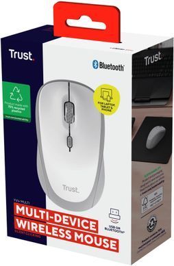 Миша Trust Yvi+ Compact Multi-Device, WL/BT/USB-A, білий (393940) 25454_TRUST фото