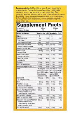 Мультивитамины для детей Nature's Way (Multi-vitamin for children) 120 жевательных таблеток со вкусом апельсина и ягод