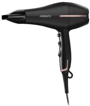 ARDESTO Фен HD-Y220PRO, 1850-2200Вт, 2 швидкості, 3 темп.режими, дифузор,чорний+золото (319995) HD-Y220PRO фото