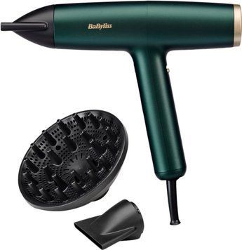 BaByliss Фен Air Power Pro, 1700Вт, 3 режими, дифузор, іоніз-я, хол. обдув, зелений (385756) D6555DE фото