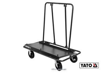 Візок для перевезення г/к плит YATO : навантаження- 940 кг, 1240 х 640 х 1210 мм YT-37430 фото