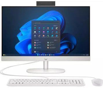 HP Комп'ютер персональний моноблок 245-G10 23.8" FHD IPS AG, AMD R5-7520U, 16GB, F512GB, UMA, WiFi, кл+м, 3р, Win11P, білий (378503) 936K4EA фото