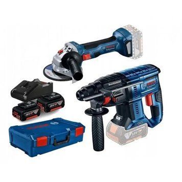Комплект акумуляторного інструменту BOSCH GBH+GWS 180-LI+2x4,0 A*г+Box (0615990N05) 0615990N05 фото