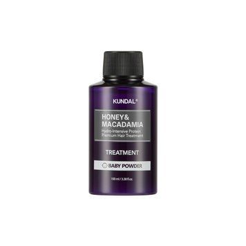 Кондиціонер-маска для волосся "Дитяча Присипка" Kundal Honey & Macadamia Treatment Baby Powder 100ml, 100ml