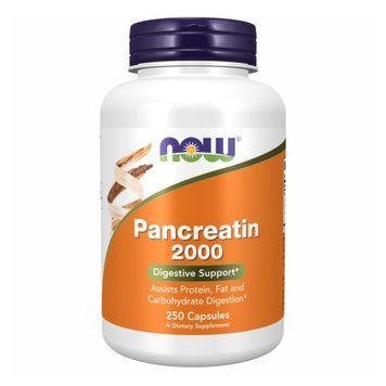 Панкреатин NOW Pancreatin 2000 капсули №250