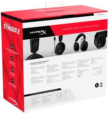 Гарнітура ігрова HyperX Cloud Stinger 2, mini-jack/dual 3.5мм, 2м/0.15м, чорний (360470) 519T1AA фото