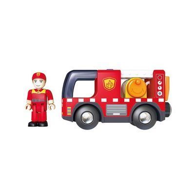 Іграшковий пожежний автомобіль Hape з сиреною (E3737) dt_12342 фото