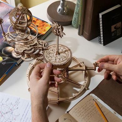 Дерев'яний механічний 3D конструктор Ugears Механічний Телурій (70167) dt_93633 фото