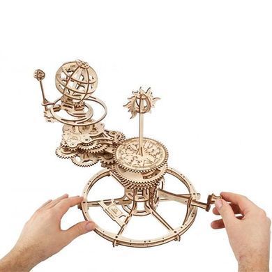 Дерев'яний механічний 3D конструктор Ugears Механічний Телурій (70167) dt_93633 фото