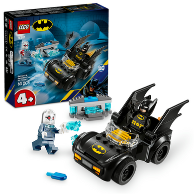 Конструктор LEGO DC Batman: Бэтмен и Бэтмобиль против мистера Фриза 63 детали (76301)