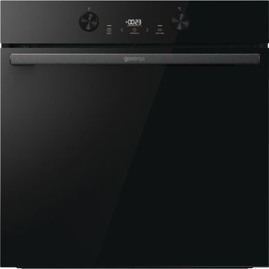 Gorenje Духова шафа електрична, 77л, A+, пара, дисплей, піроліз, чорний (373354) BPS6737E04DBG фото