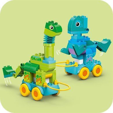 Конструктор LEGO DUPLO Town Динозаври на колесах 3 в 1, 108 деталей (10451)