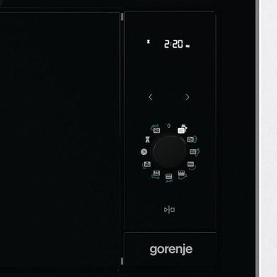Gorenje Микроволновая печь встраиваемая Simplicity, 23л, мех. управл., 900Вт, гриль, дисплей, черный BM235G1SYB фото