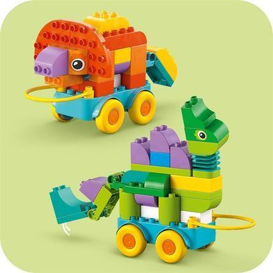 Конструктор LEGO DUPLO Town Динозаври на колесах 3 в 1, 108 деталей (10451)