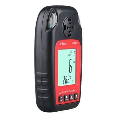 Детектор горючих газів + термометр (0-100% LEL, 0-50 &deg;C) WINTACT WT8823