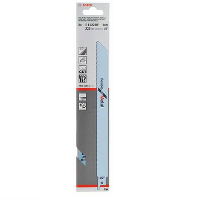 Пиляльне полотно для сабельної пилки Bosch S +1122 BF 2 шт. 2608656041