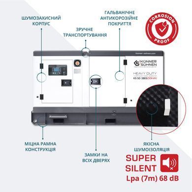 Дизельна трифазна електростанція KS 50-3BES KS 50-3BES фото