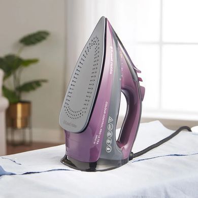 Russell Hobbs Праска Colour Control Pro Ultra, 2800Вт, 380мл, паровий удар -195гр, самоочищення, індик.температури, керам. підошва, сіро-фіолетовий (382633) 27281-56 фото