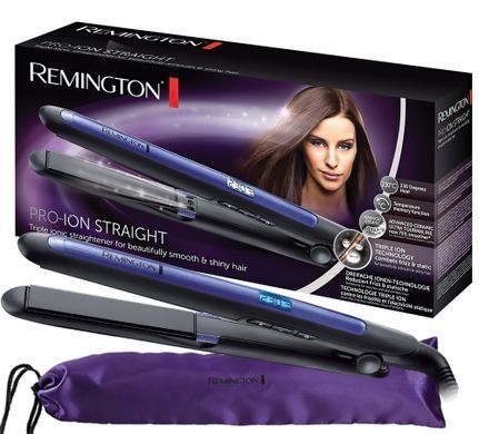 Remington Випрямляч Pro Ion, 150-230С, кераміка, турмалін, чорний (234201) S7710 фото