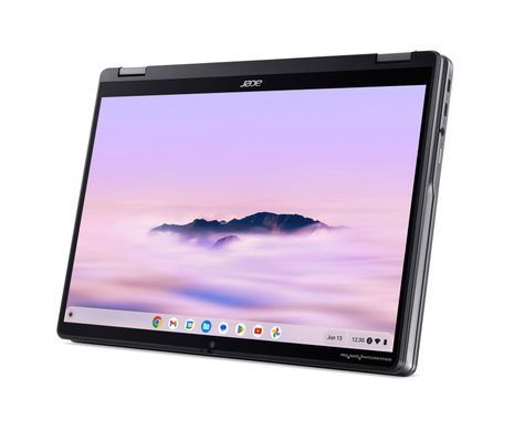 Acer Ноутбук Chromebook Plus Spin 514 CP514-4HN 14" WUXGA IPS Touch, Intel 5-120U, 8GB, F256GB, UMA, ChromeOS, сірий (382270) NX.KYQEU.002 фото