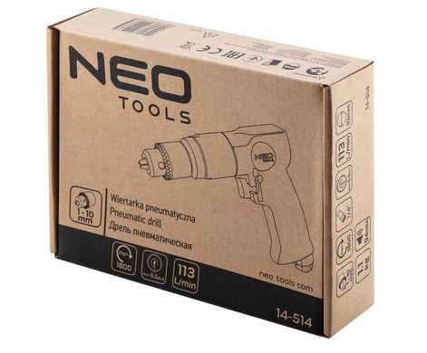 Дрель пневматическая Neo Tools 14-514 10мм