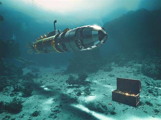 Колекційна модель-конструктор Metal Time Elusive Nautilus Підводний човен механічний (MT045) dt_94849 фото