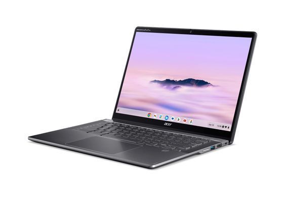 Acer Ноутбук Chromebook Plus Spin 514 CP514-4HN 14" WUXGA IPS Touch, Intel 5-120U, 8GB, F256GB, UMA, ChromeOS, сірий (382270) NX.KYQEU.002 фото