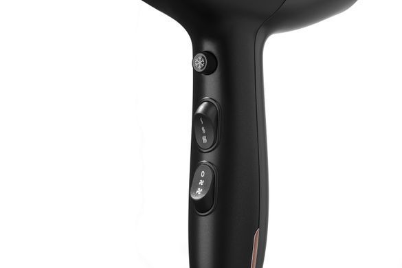 ARDESTO Фен HD-Y220PRO, 1850-2200Вт, 2 швидкості, 3 темп.режими, дифузор,чорний+золото (319995) HD-Y220PRO фото