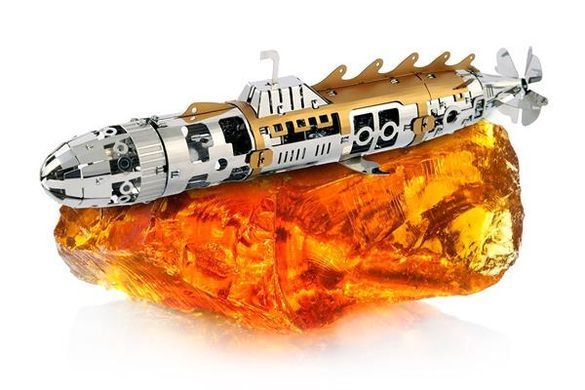 Колекційна модель-конструктор Metal Time Elusive Nautilus Підводний човен механічний (MT045) dt_94849 фото