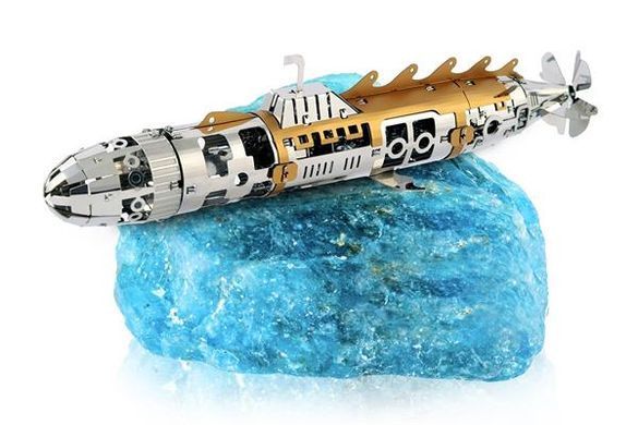 Колекційна модель-конструктор Metal Time Elusive Nautilus Підводний човен механічний (MT045) dt_94849 фото