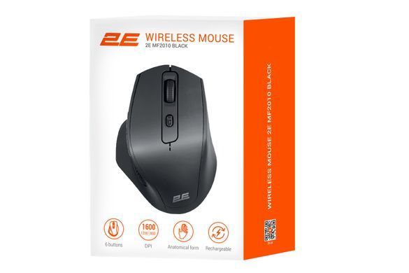 2E Мышь MF2010 Rechargeable WL Black 2E-MF2010WB фото