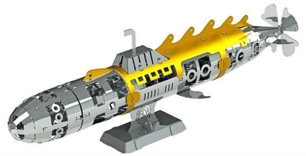 Колекційна модель-конструктор Metal Time Elusive Nautilus Підводний човен механічний (MT045) dt_94849 фото