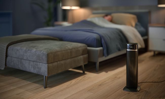 Philips Тепловентилятор колонного типа 5000 Series, 20м2, 2000Вт, электр. упр-ние, 58 х 19.6 х 21.2см, керамический , дисплей, Wi-Fi, чёрный