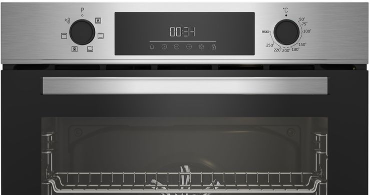 Beko Духова шафа електрична, 72л, A, конвекція, чорний (366886) BBIE123002XD фото
