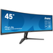 44.5" 32:9 вигнутий ігровий VA РК монітор, 5120x1440, 0.8 мс (MPRT), 165 Гц, FreeSync, HDR, KVM свіч IIYAMA XCB4594DQSN-B1 3724079