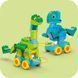 Конструктор LEGO DUPLO Town Динозаври на колесах 3 в 1, 108 деталей (10451)