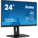 23.8" 16:9 IPS РК монітор, 1920х1080, 0.4 мс (MPRT), 100 Гц, FreeSync, 1xHDMI/1xDP/4xUSB 3.2, SP 2x2 IIYAMA XUB2492HSU-B6 3722950