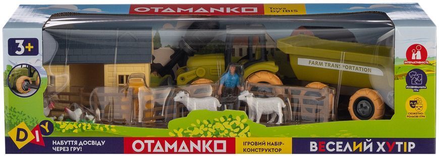 Ігровий набір OTAMANKO Веселий хутір (трактор і ферма з вівцями і курями) ibs_5320160 фото