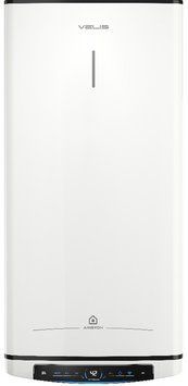 Водонагрівач електр. Ariston плаский слім VELIS PRO DRY WIFI 50 EU, 50л, 2*1,5кВт, сух тен, ун. монтаж, електр. кер-ння, B, Італія, Білий (383123) 3100908 фото