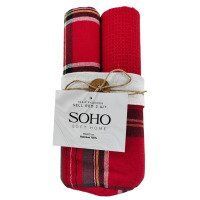 Кухонний текстиль SOHO Наб. руш. 40*60см бавовна 100% Sell Red конверт 2 шт.