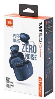 Наушники JBL TUNE BUDS Blue (JBLTBUDSBLU) (6891593) JBLTBUDSBLU фото