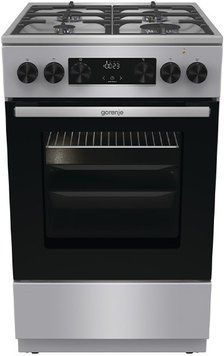 Gorenje Плита комбінована, 70л, 50x60см, дисплей, чавун, нерж (380838) GKS5C70HXF фото