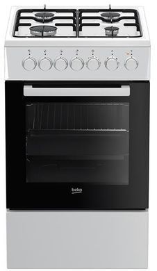 Плита Beko комбінована, 55л, 50x60см, білий FSM52120DW фото