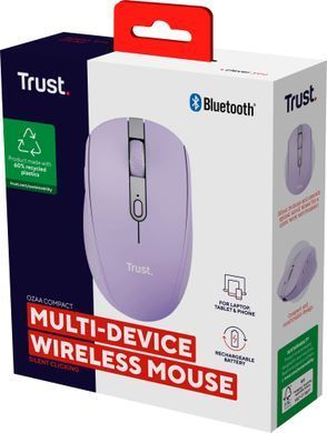 Миша Trust Ozaa Compact Multi-Device, WL/BT, фіолетовий (393942) 25384_TRUST фото